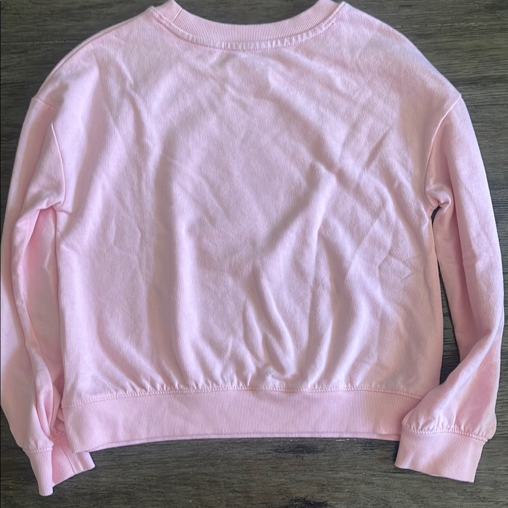 Cat & Jack Pink Sweatshirt and NWT Black Graphic Tee Set - Girls - Picture 6 of 7
